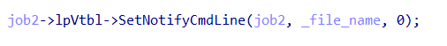 Setting up BITS persistence via SetNotifyCmdLine