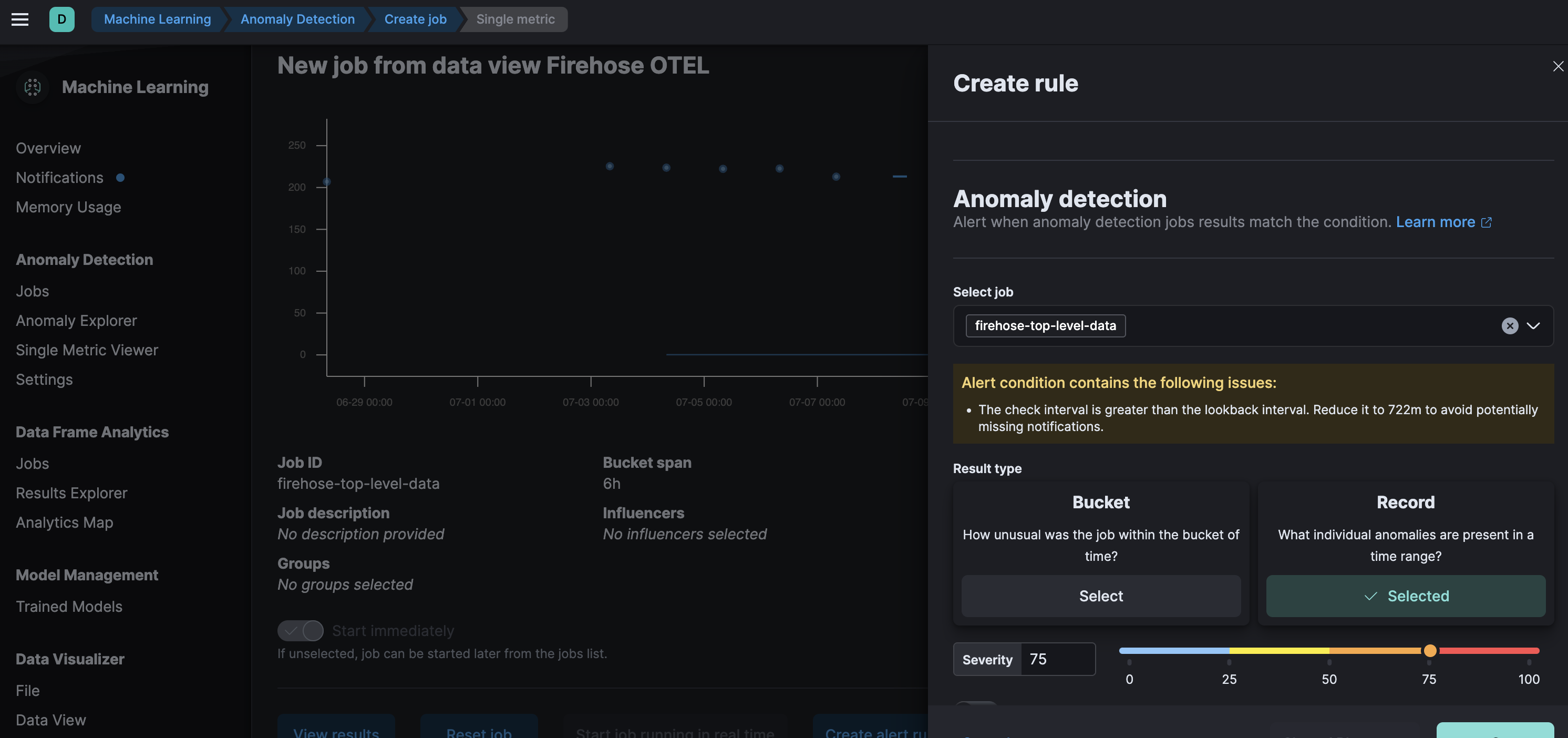 12 - Anomaly detection Alerting - Severity