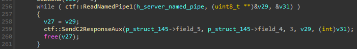 Read from named pipe and send to C2