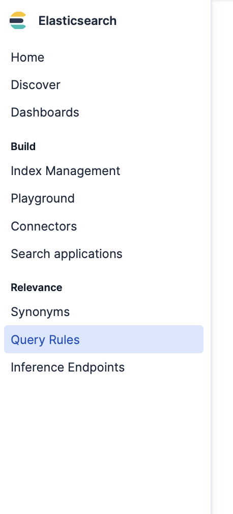 Zugriff auf Abfrageregeln in Elasticsearch unter Relevanz