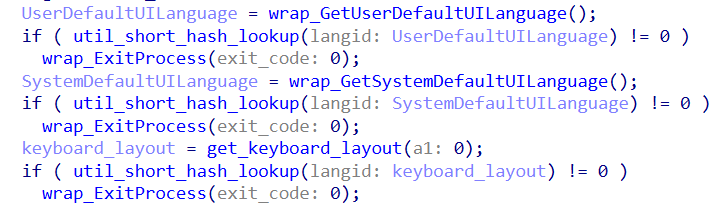 Exclusion checks based on language and keyboard layout