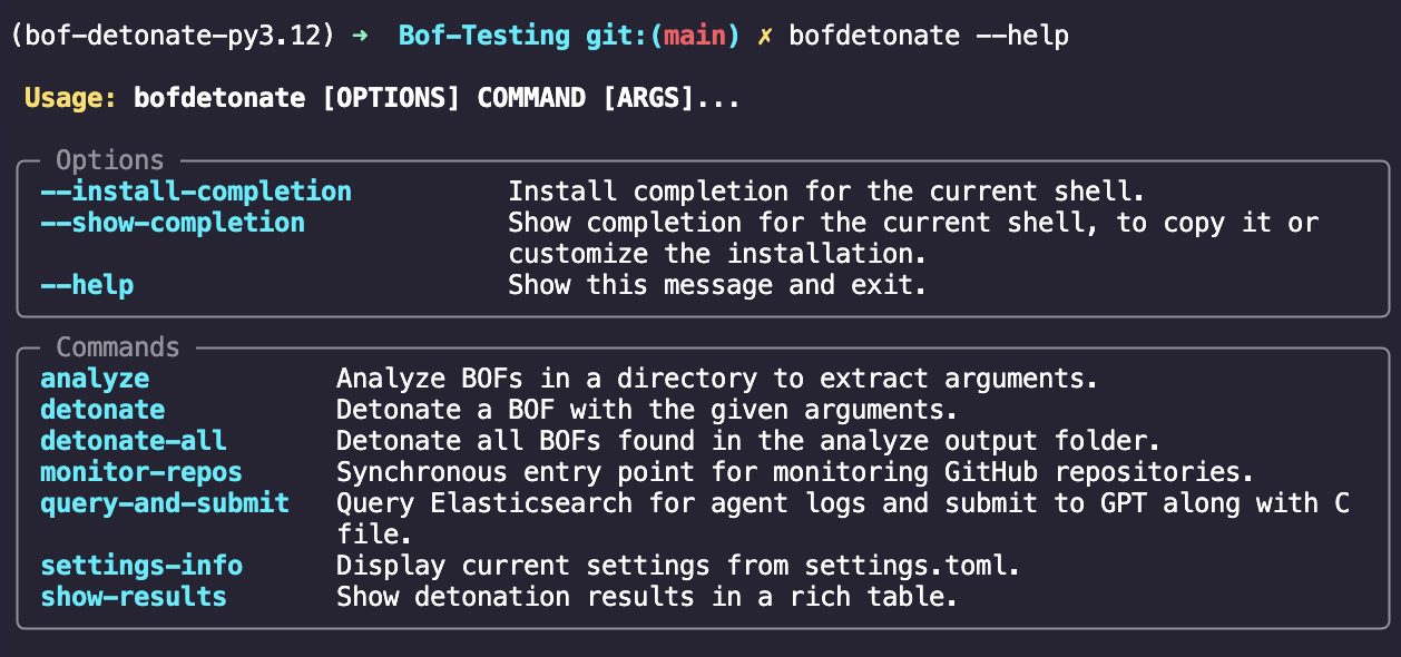 Sample PoC Commands