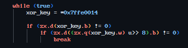 XOR key derived from KUSER_SHARED_DATA