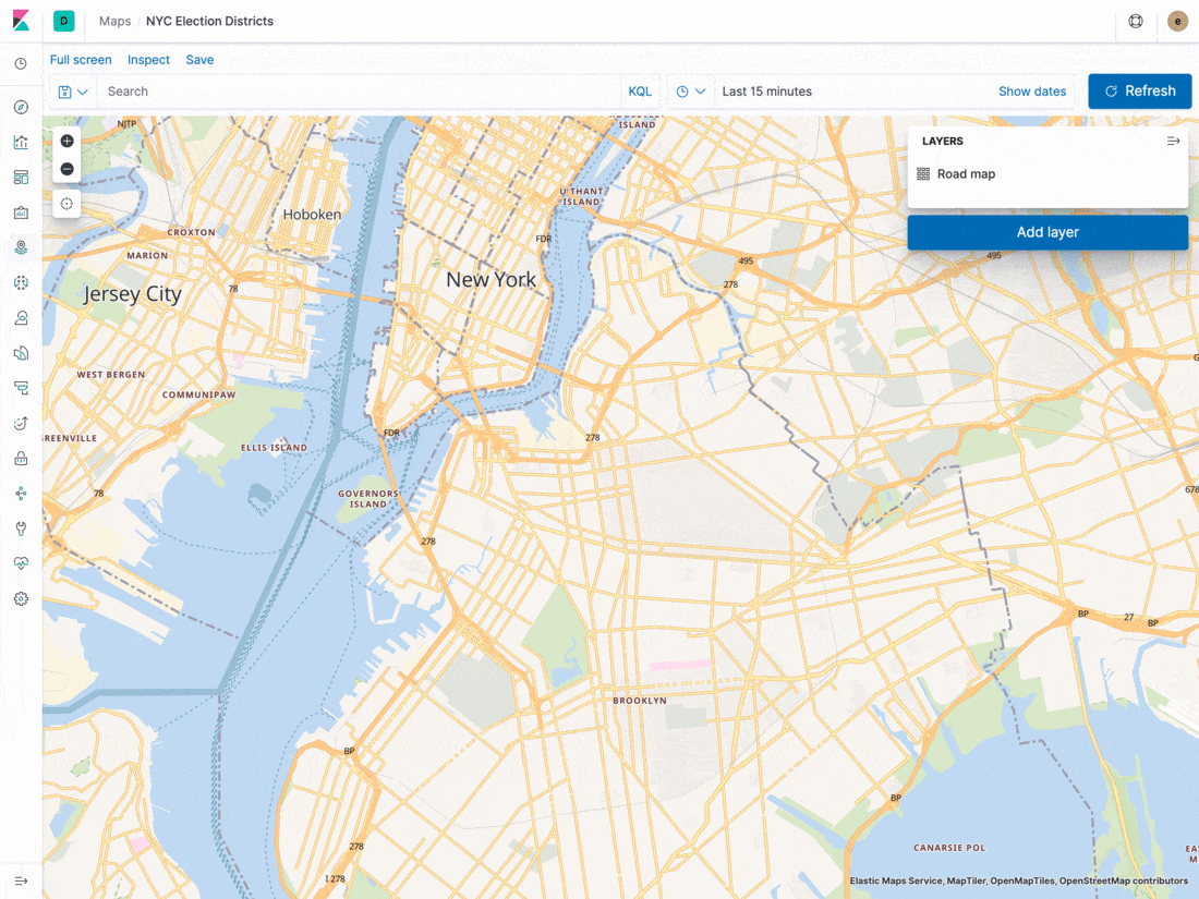 Uploading your GeoJSON into Elastic Maps is now generally available in 7.5