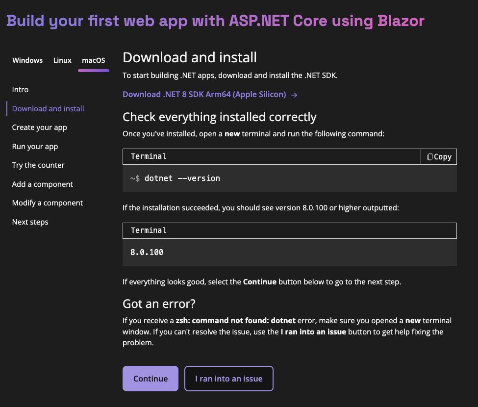Tutorial de Blazor - Creando el proyecto Blazor