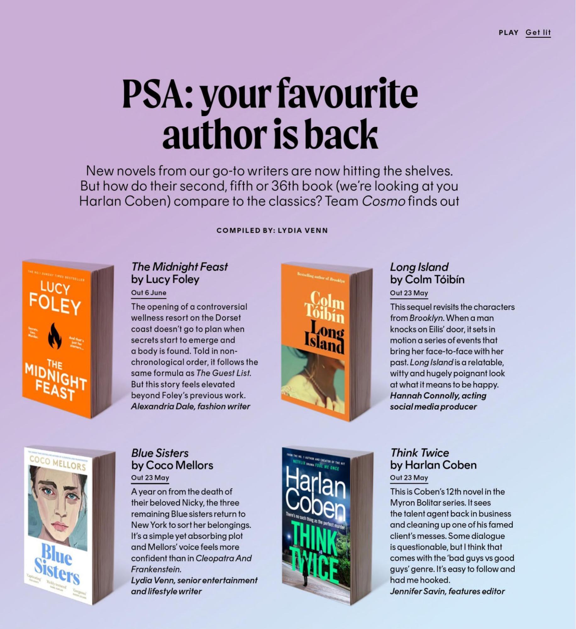 Cosmopolitan magazine page with multi-column layout used to test OCR reading order