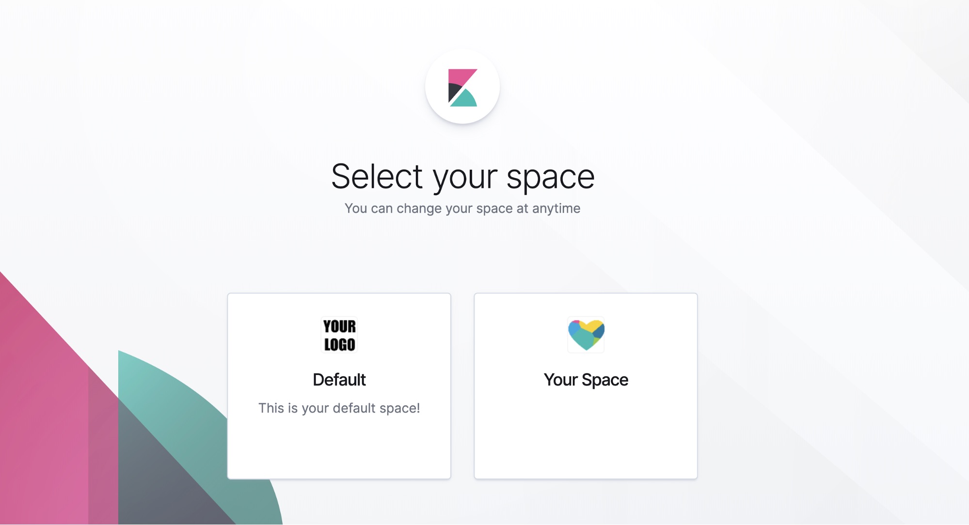 In Kibana 7-5 you can customize the icons associated with each of your Spaces by uploading custom images.