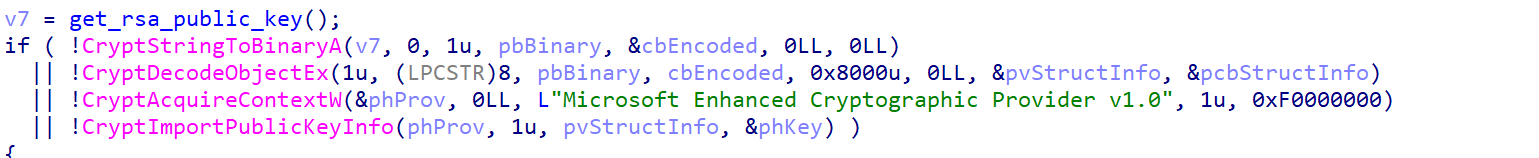 Importing rsa public key