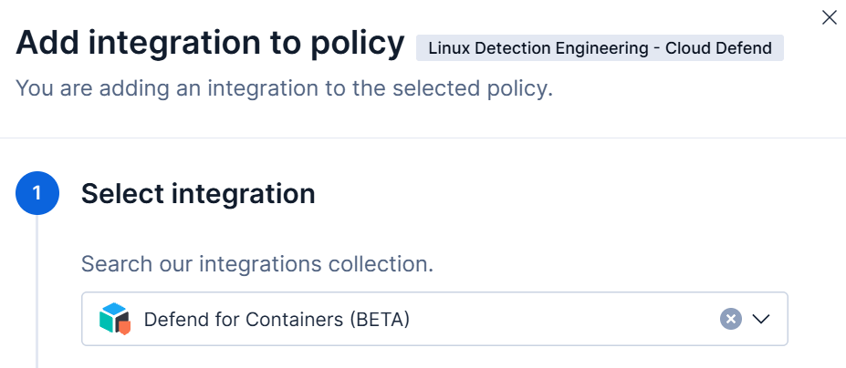 Figure 1: Add the integration to the agent policy view