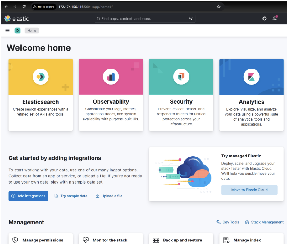 A working Elasticsearch deployment with Kibana running on Azure Virtual Machine.