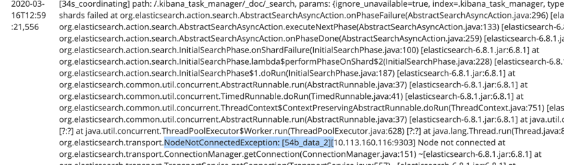 Elasticsearch stack trace