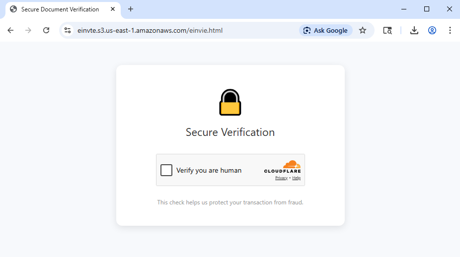 Cloudflare CAPTCHA page