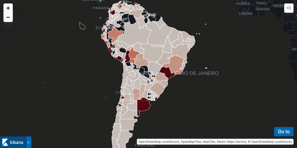 Subdivision layers for South America