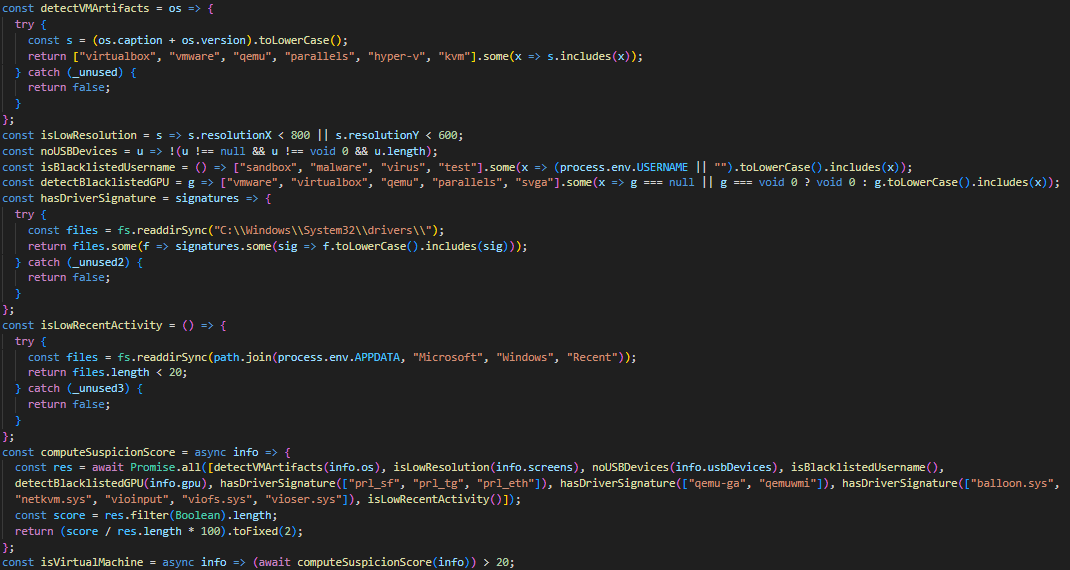 Anti-debug and anti-VM checks