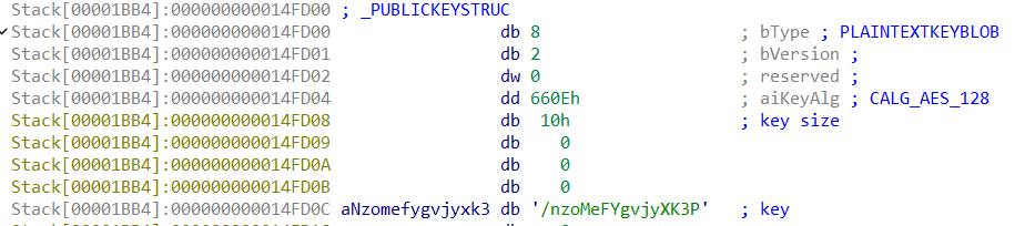CryptImportKey parameters