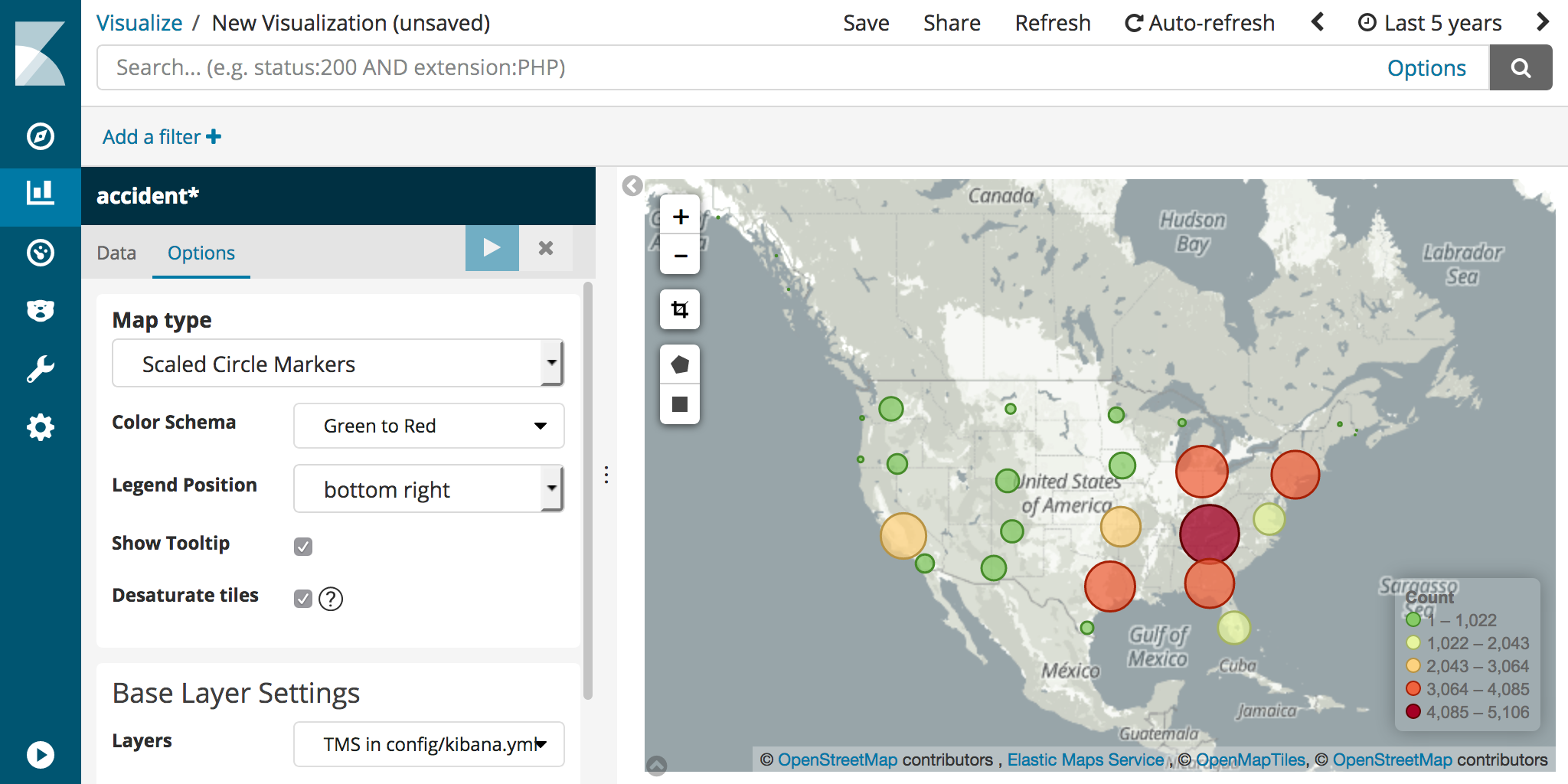 MapTiler basemap in Kibana