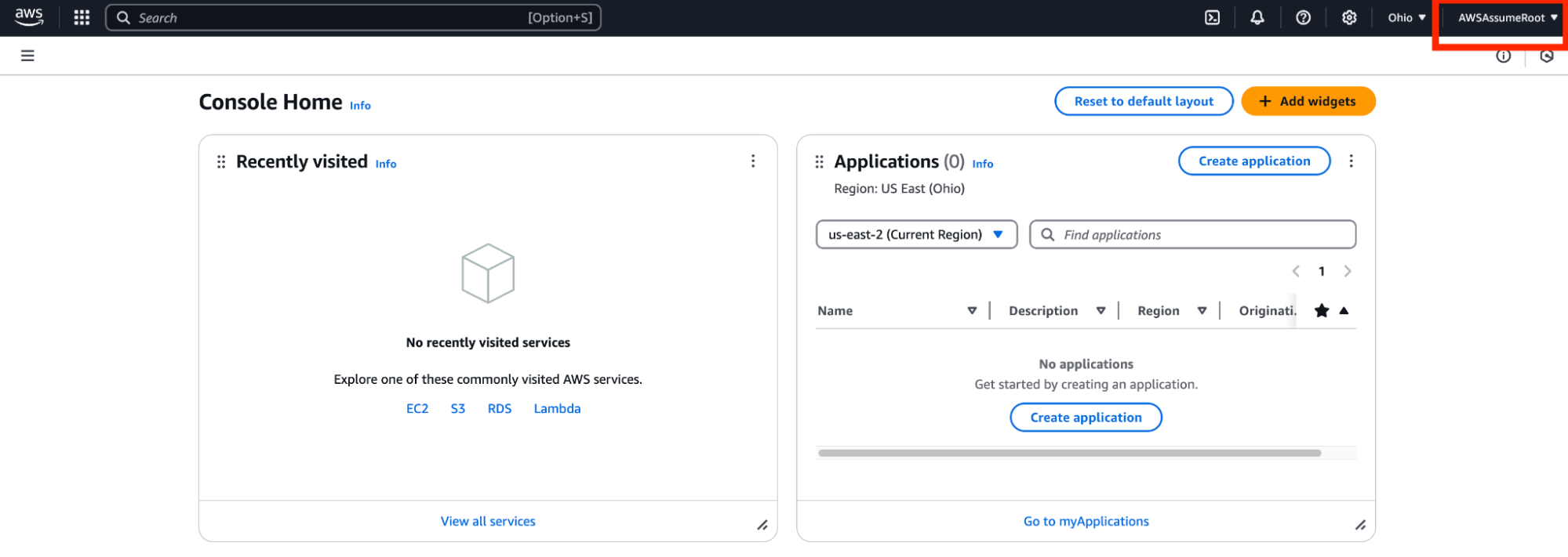 Successful login as root for AWSAssumeRoot member account