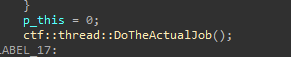 Capability function called within the main function