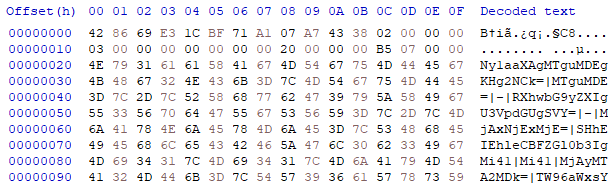 Decrypted POST Request Data from Handler 3