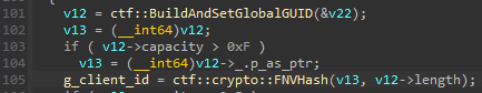 FINALDRAFT client ID generation