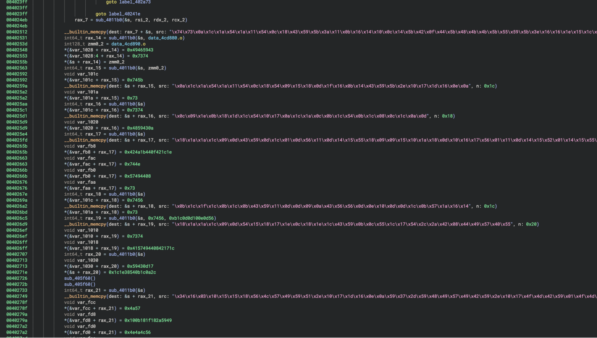 Apache2 XOR-Encoded Strings