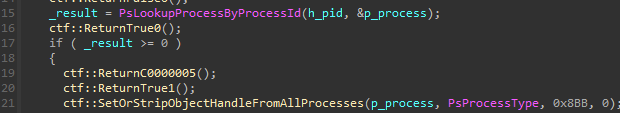ABYSSWORKER stripping existing handles to the client from other processes 0x9EDB