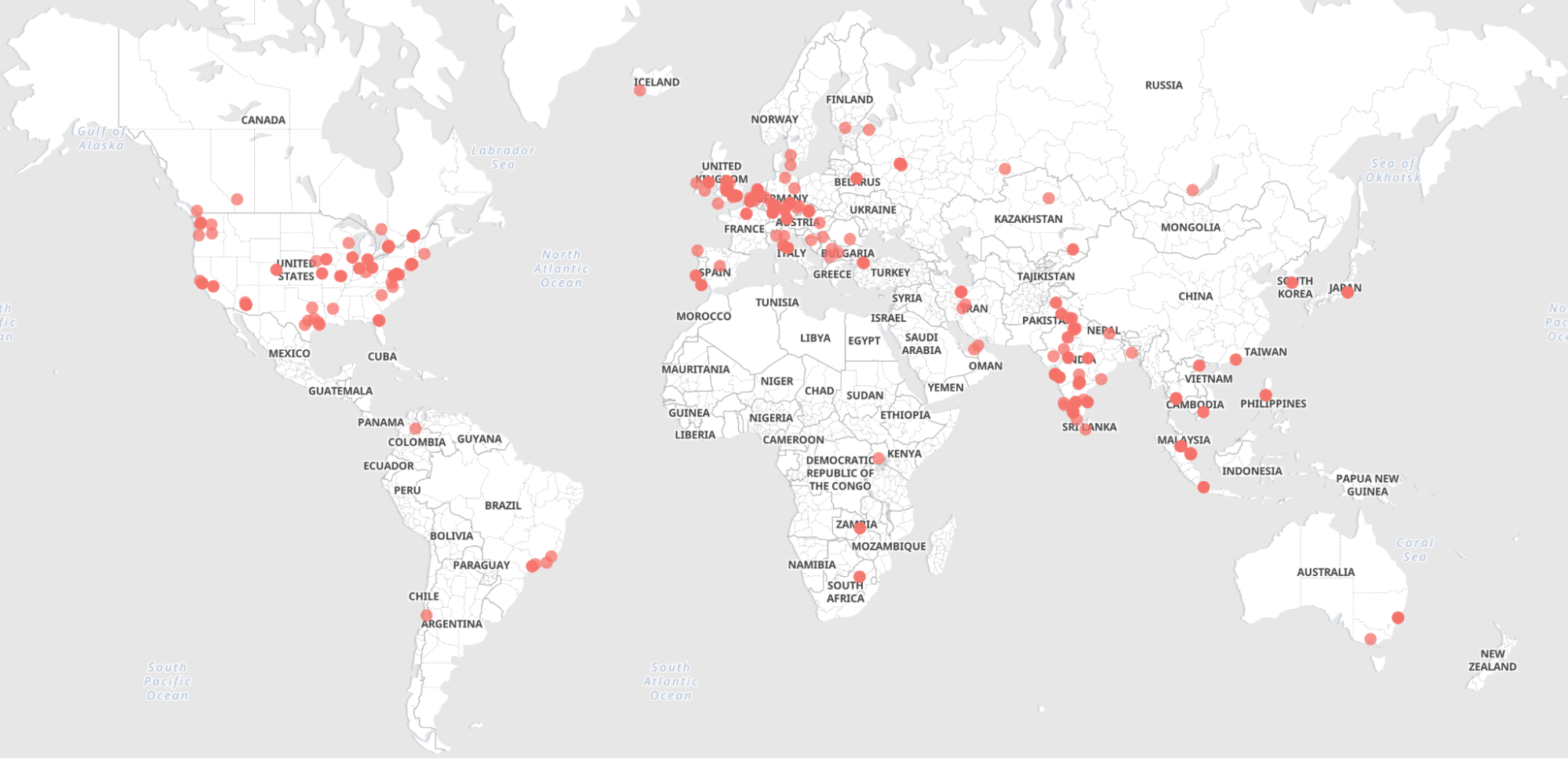 Geographic distribution of victims serving TOLLBOOTH SEO cloaking