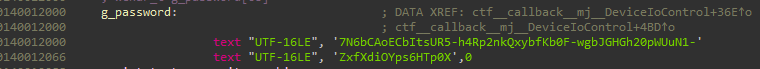 Hardcoded password 0x12000