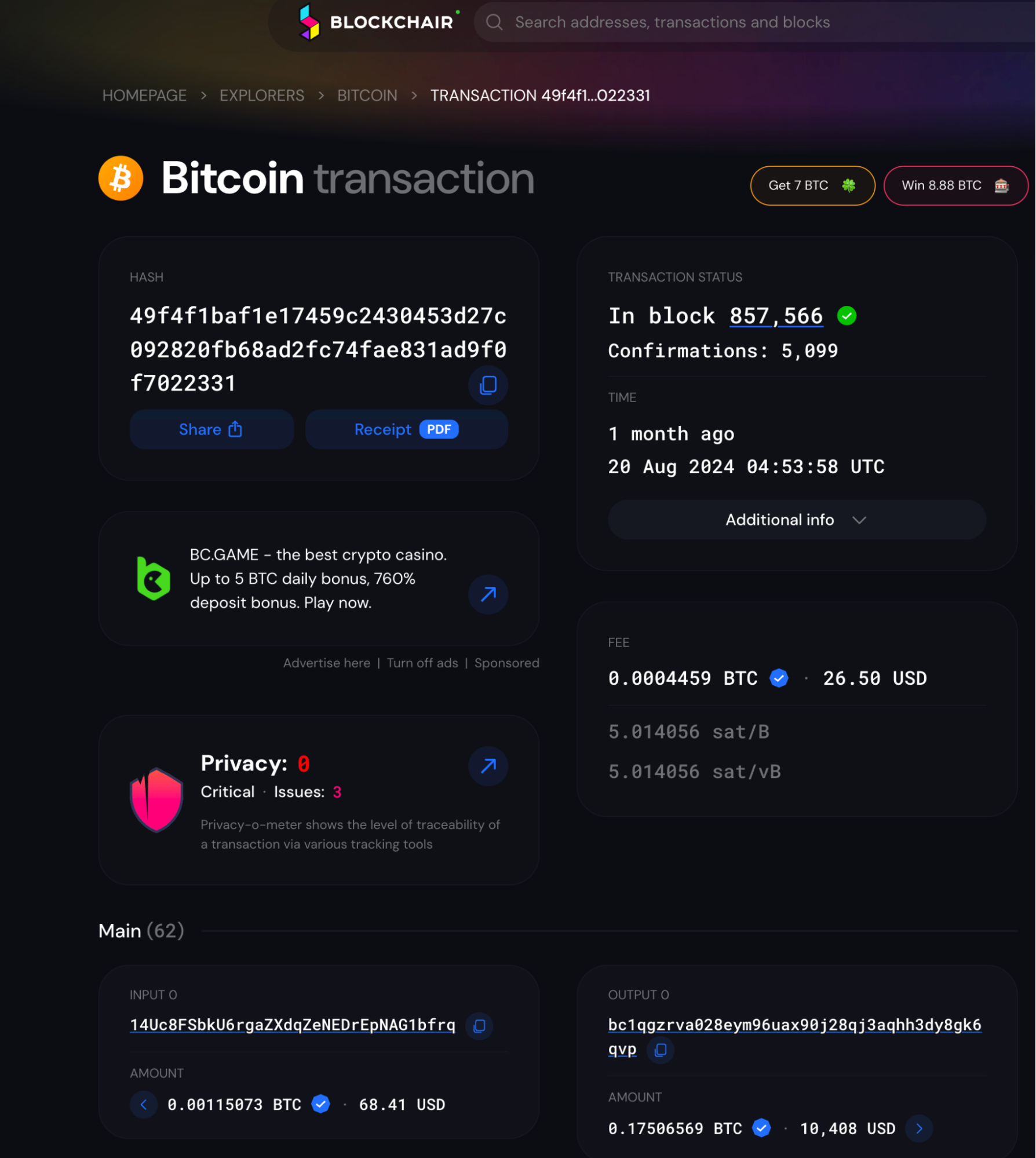 Bitcoin Transaction