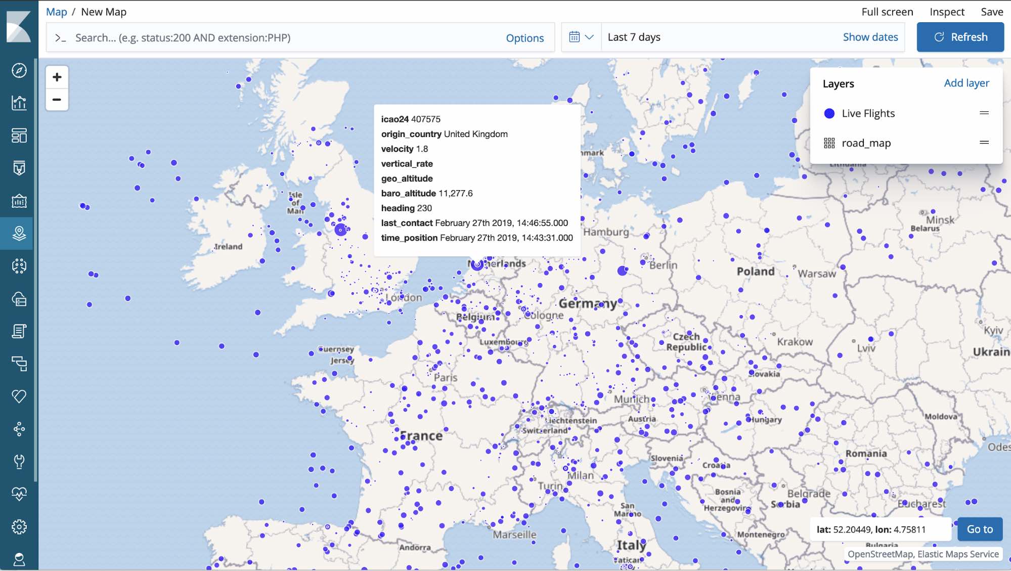 Personalize suas próprias dicas de ferramentas no Elastic Maps