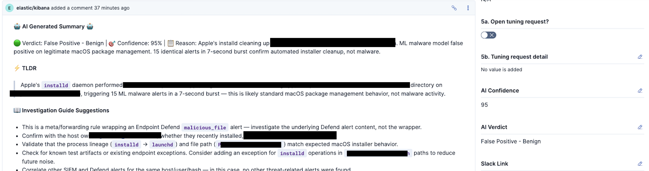 Comment on Kibana case