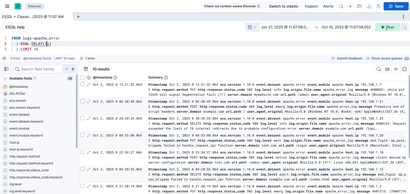 Send search to background