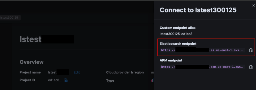 Serverless project endpoint