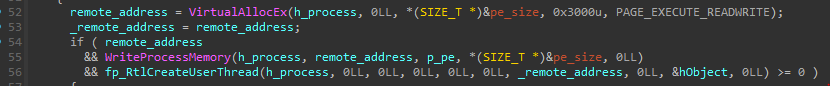 Process injection method
