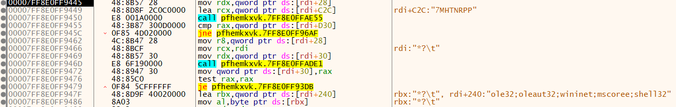 DonutLoader shellcode after decryption