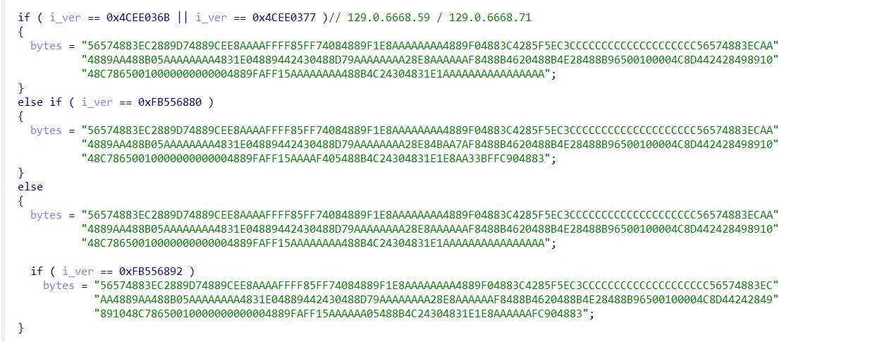 Signature pattern for CookieMonster
