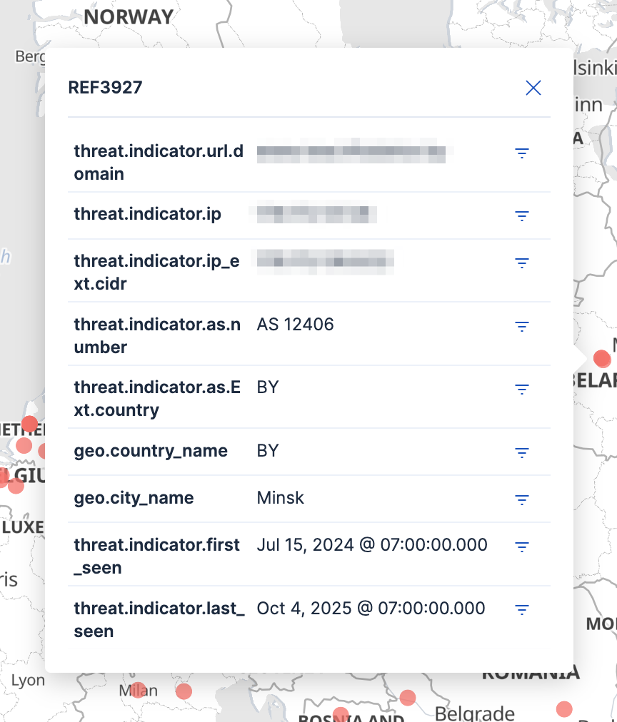 Metadata collected from an additional victim