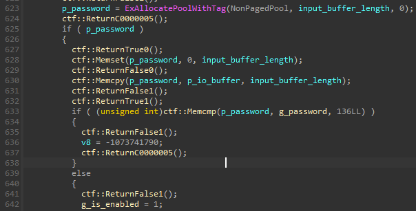 Enabling malware if the password is correct 0x184B