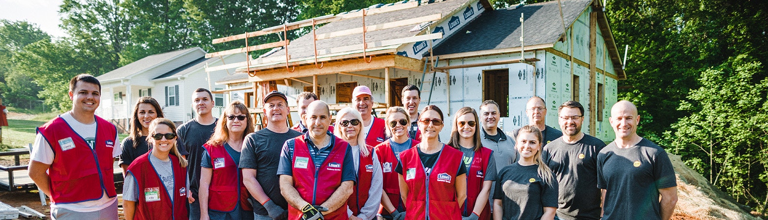 the group shop of Lowe's and Pella team members