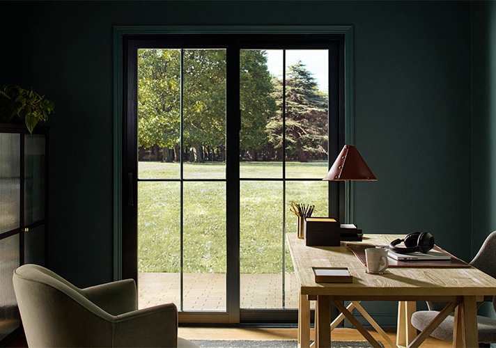 旬 Landscapes SYUN-006 Pella Lifestyle Series Sliding Patio Doors | Pella at Lowe's
