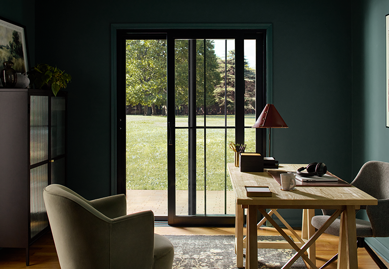 french sliding doors with blinds-between-the-glass