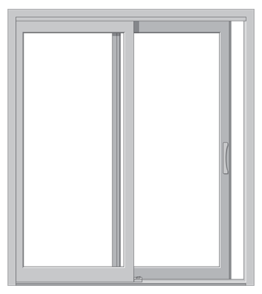 an illustration of a sliding patio door