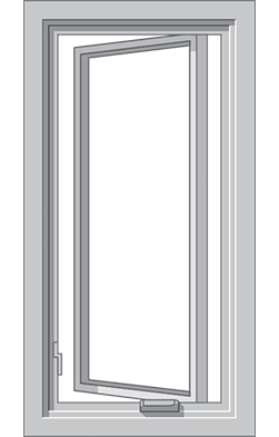 an illustration of a casement window