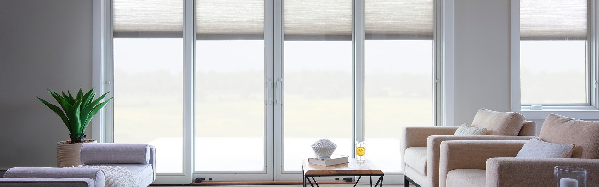 French lifestyle series sliding doors with blinds-between-the-glass