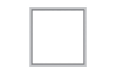 a gray illustration of a picture, or fixed window