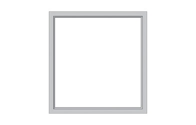 a gray illustration of a picture, or fixed window