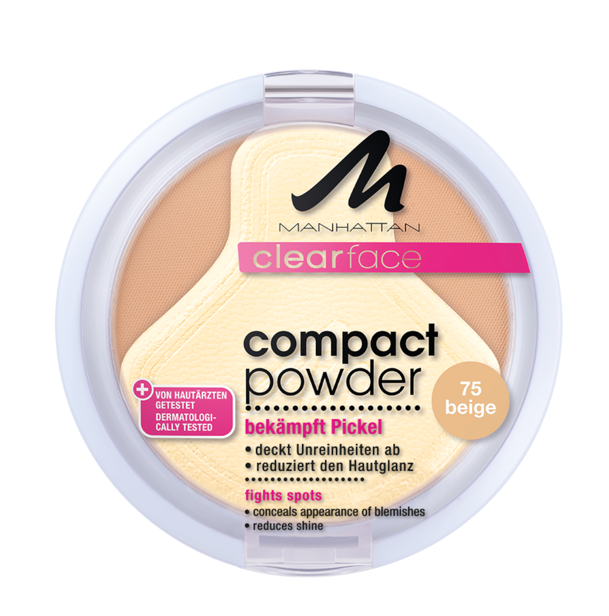 Clearface Compact Powder Make Up Concealer Manhattan