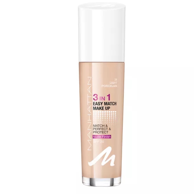 manhattan 3 in 1 easy match makeup
