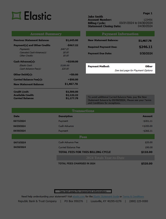 Account Summary Details